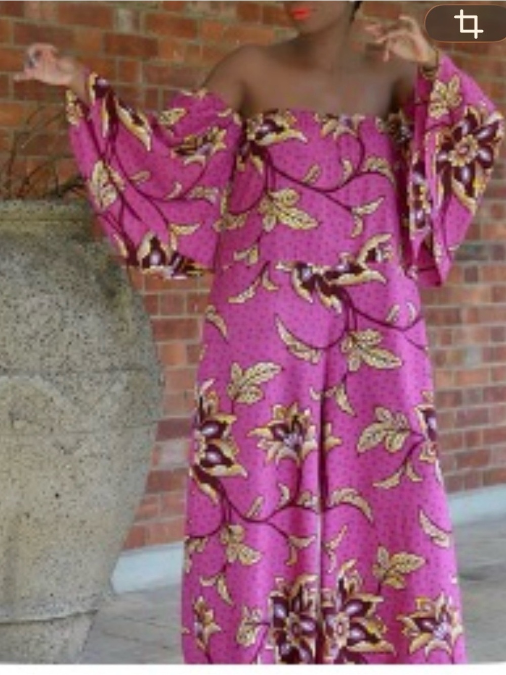 The Kemist- IKEJA OTS WIDE LEG ANKARA
JUMPSUIT
UK 12/14